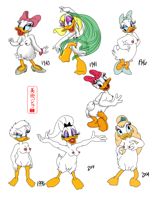 Daisy Duck over the years
