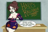 Halloween: Fionna as Ms. Frizzle by MonkeyCheese